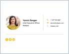 signature d'e-mail Yamini Rangan